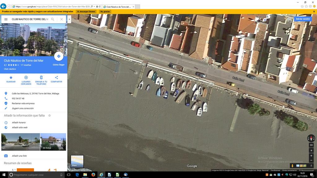 Como se aprecia en esta segunda foto, todas las embarcaciones en este varadero, situado en Caleta de Vélez, nos han servido como experiencia piloto para reorganizar los espacios, y comenzar