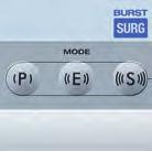 VarioSurg3 Intensidad luminosa regulable Simplemente pulsando un botón, las luces LED del instrumento pueden regularse en tres niveles de intensidad para adaptarse al procedimiento quirúrgico.