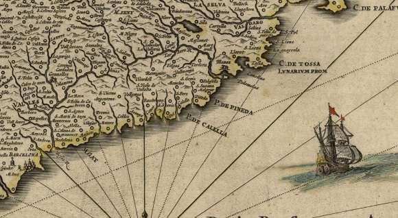 francesa (1a edició 1634) Font ICC En el detall d aquest mapa s aprecia la