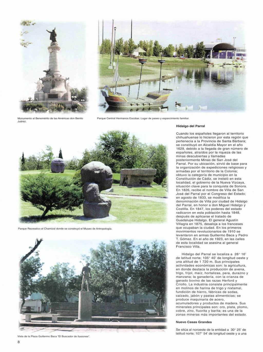 Monumento al Benemérito de las Americas don Benito Juárez. Parque Central Hermanos Escobar. Lugar de paseo y esparcimiento familiar.