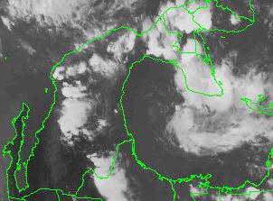 En las imágenes de satélite de la figura 3 se observa nubosidad sobre el estado de Quintana Roo.
