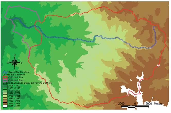 4. Estudios hidrológicos en obras mayores subcuencas, Chinchiná alta que comprende la mayor parte del territorio y la parte baja de la cuenca del río Chinchiná. En la Figura 4.