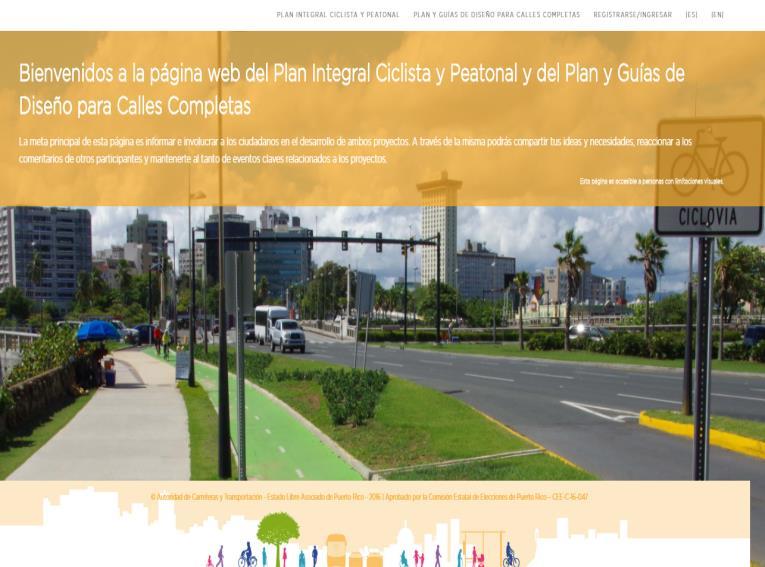 Calles Completas Está en inglés y español Es accesible a personas con limitaciones visuales