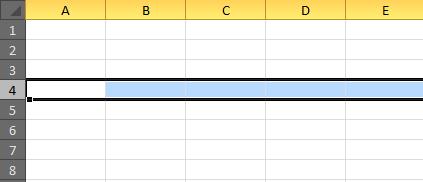 Una columna es el conjunto de celdas seleccionadas verticalmente. Cada columna se nombra por letras, por ejemplo A, B, C,...AA, AB,...IV.