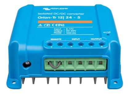 12/24-5 (120W) Adjustable output voltage: can also be used as a battery charger For example to charge a 12 Volt starter or accessory battery in an otherwise 24 V system.