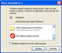 2 La tarjeta de memoria aparecerá en Equipo (Windows Vista) o Mi PC