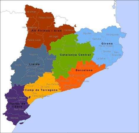 Distribució territorial pediatres a Catalunya Taxa nens per Pediatra