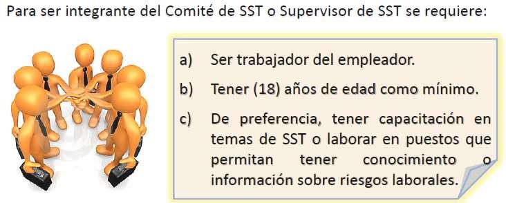 Estructura y Organización del Comité de SST Requisitos