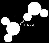 Entre los dipolos del agua se establecen fuerzas de atracción llamadas puentes de hidrógeno, formándose grupos de 3, 4 y hasta poco más de 9 moléculas.