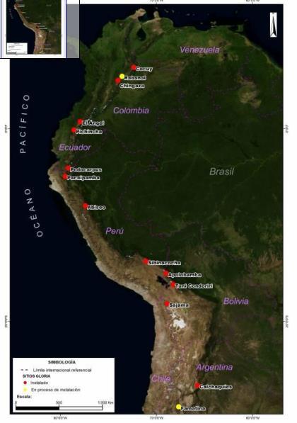 at) - 118 active target regions Ecuador - Reserva Ecológica el Angel - Reserva Ecológica Antisana - Conplejo