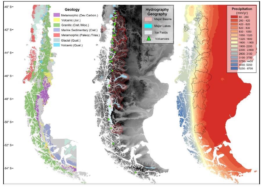 Complejidad del sistema de fiordos y canales del sur de Chile Influencia