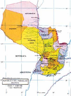PARAGUAY Geografía: Map 1.
