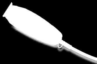 La cuchilla de dientes profundos para GTX T-Outliner permite que el cabello largo pase por la cuchilla más rápido y puede usarse para