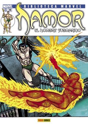 Biblioteca Marvel: Namor 11 Contiene The Sub-Mariner 43-50 USA Un Namor apesadumbrado por la muerte de su querida Lady Dorma emprende la búsqueda más importante de su vida: la de su padre humano.