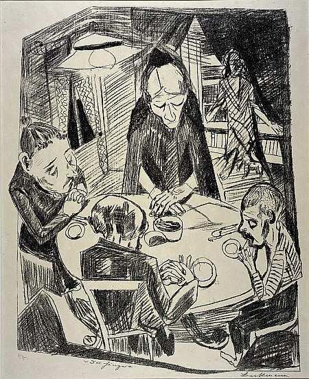 El hambre El Hambre, litografía del artista expresionista alemán Max Beckmann,