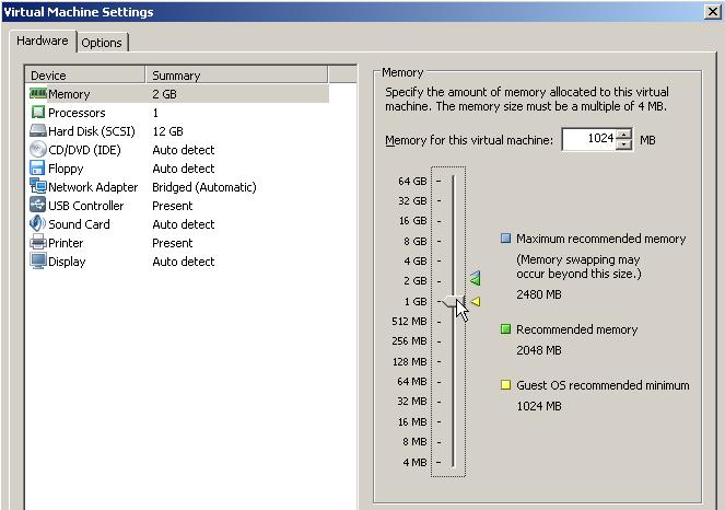 1.- Creando la máquina virtual con VMWare Player.