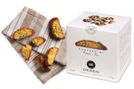 CANTUCCINIS ITALIANOS D20112 DESEO BISCOTTI Cantuccinis con pistacho y nuez 150 gr.