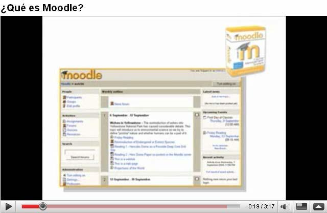 Vídeo de introducción a Moodle. http://www.sre.urv.