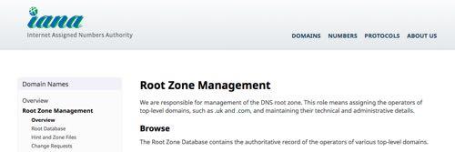 Gestión de la zona raíz La gestión de la zona raíz, es decir: El agregado de nuevos registros