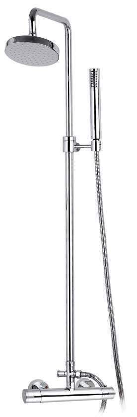 Set of Gaudí thermostatic telescopic shower, with ABS