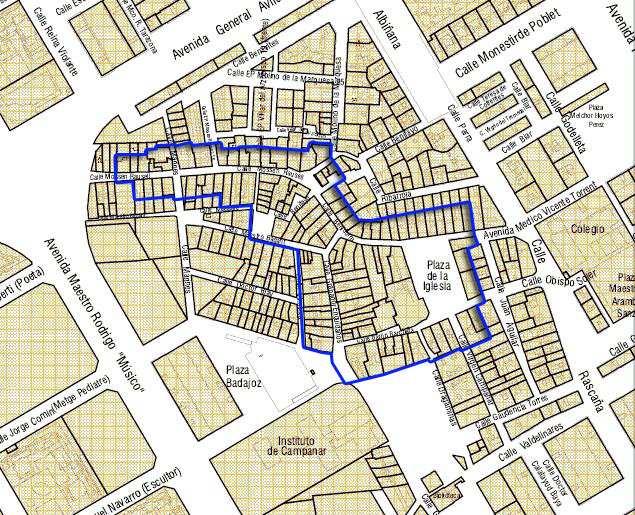 CRONOLÓGICA: Plano cartografía histórica 1808 Parcelario Municipal 2009 SIGESPA con ámbito NHT propuesto 3.