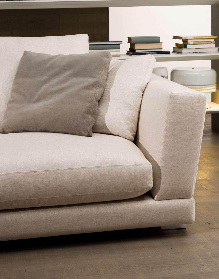 El programa permite numerosas combinaciones a fin de poder ser adaptado a múltiples espacios, con ello se pueden conseguir grandes sofás, sofás con chaiselongue o incluso rinconeros.