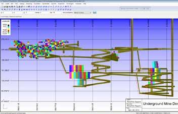 ucad Módulo GeoMine ucad es una herramienta CAD especializada para el diseño de minas subterráneas.