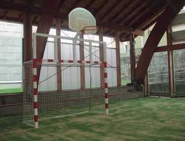 EBM004-P Portería Balonmano-Baloncesto para empotrar, pintada Handball/ Basketball Goal, ground