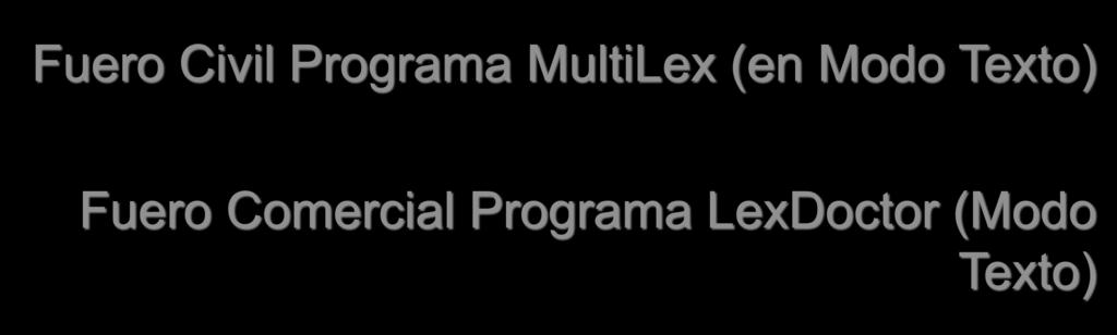 Año 1994 Fuero Civil Programa MultiLex (en Modo