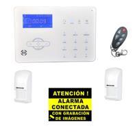 Sirena incorporada 01657 BSC01657 - Kit de alarma GSM Pro 2 con 1 PIR - Panel táctil con módulo GSM - Zonas: 32 vía radio y 8 de