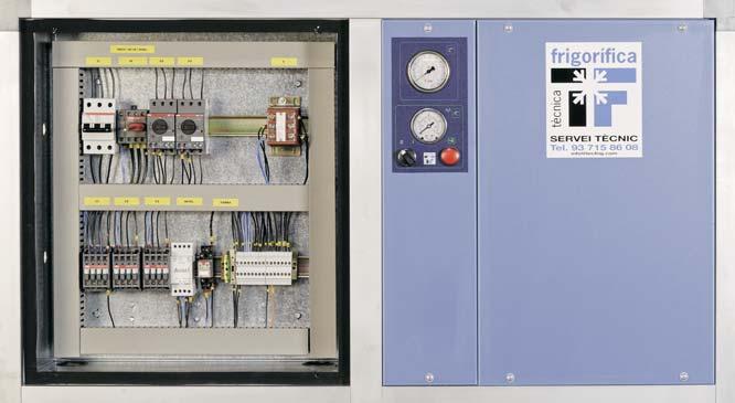 CPA-6 Serie CPA, un circuito con un compresor Compresor frigorífico Resistencia de cárter Presostato seguridad alta presión