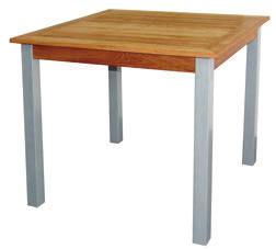 Mesas apilables de acero inoxidable Resistente mesa ideal para uso exterior.