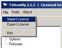 8 Ajuste de los parámetros de funcionamiento con el software T10 config El software T10config se puede descargar desde la página web www.trikdis.com Ajuste de los parámetros de funcionamiento 1.