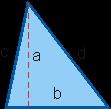 A la mitad del perímetro se le denomina semi-perímetro y se denota con la letra p) A = (b.