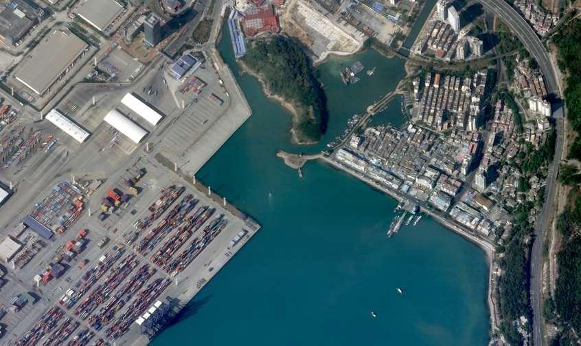 SkySat-1 image over the Shenzhen port, China (Courtesy
