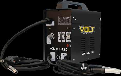 Soldadora Transformador VOL-MIG120 Microalambre (no GAS) Rollos de alambre recomendados: AXT-MAGS030 Capacidad de rollo: Diametro