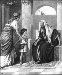 La llamada de Samuel (3,1-4,1a) Si el nacimiento de Samuel lo vincula con los jueces, su llamado en el capítulo 3 anticipa la de los profetas posteriores.