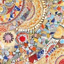 This pavement inspired by Gaudi s art, presents a great