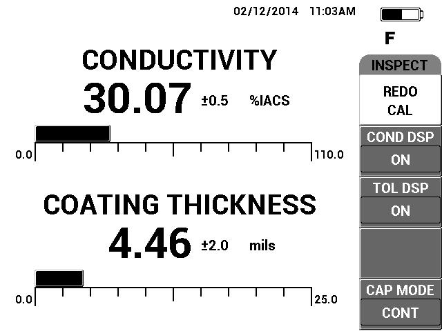 Los nuevos filtros del NORTEC 600 están predeterminados a una respuesta de «figura 6» la forma típica de la aplicación rotativa en perforaciones de remaches.