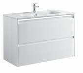Muebles de baño klea klea: características Cuerpo y frente: MDF lacado blanco brillo. Iluminación led.