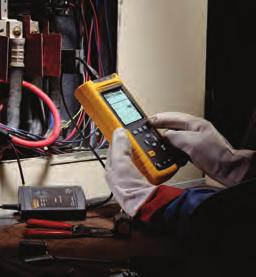 calidad eléctrica con el software PowerLog incluido Analizador de calidad eléctrica Fluke 43B Medidas para mantenimiento de sistemas de alimentación El analizador de calidad eléctrica Fluke 43B