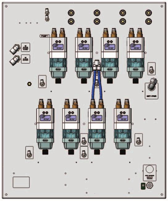 4 Panel de la bomba HDLV sistema automático Prodigy Piezas de repuesto del panel de bomba externo Ver la