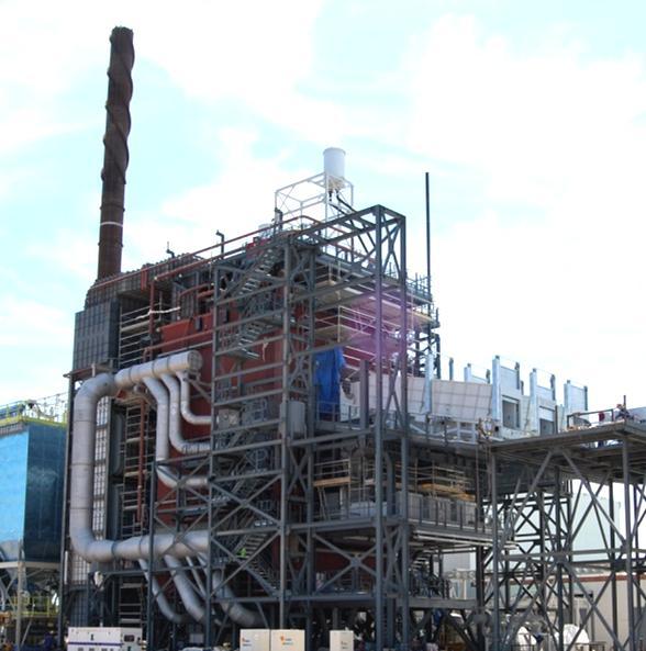 Caldera de Biomasa de 16MWe Miajadas (ESPAÑA) Primera caldera de biomasa en Europa de combustible mixto de 16 MWe en Cáceres (España) para ACCIONA