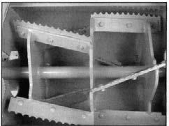 Se usan en picadoras que realizan el lanzamiento del forraje mediante un mecanismo independiente al rotor picador.