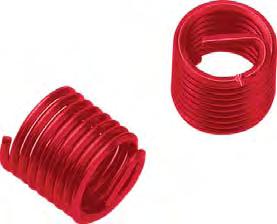 Wire Thread Inserts - SL Screw Locking, stainless steel red coloured Insertos Roscados - SL Autofrenantes, acero inoxidable color rojo DIN 8140 Tolerance ISO 2 (6H) Nominal 1,0 D 1,5 D 2,0 D Diameter