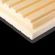 URSA XPS NIII PR Panel de poliestireno extruido URSA XPS conforme a la norma UNE EN 13.164, de superficie acanalada y canto a media madera.