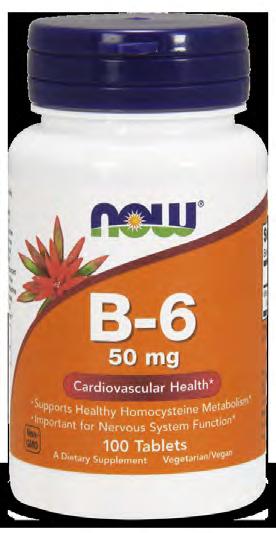 VITAMINA B-6 50 mg. 100 Tabletas La Vitamina B-6 Favorece la formación de anticuerpos con el fin de fortalecer el sistema inmune.