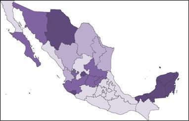 PÁGINA 4/11 El comportamiento de los suicidios por entidad federativa muestra que en existen dos entidades que casi duplican la tasa nacional (Quintana Roo y Aguascalientes con 10.1 y 9.