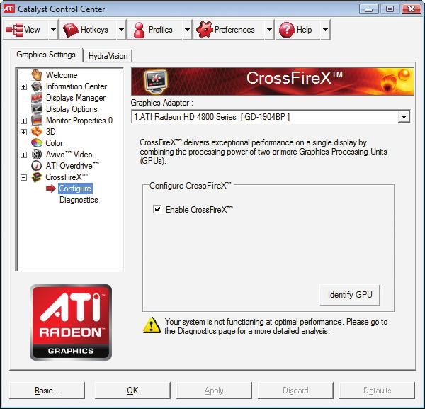 -6 Configuración de ATI CrossFireX /NVIDIA SLI A.