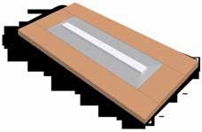La tapa superior e inferior se protege con una plancha de cartón. Las esquinas se protegen con esquineras de cartón.